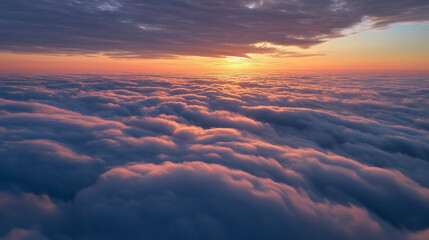 Flying Above Thick Blanket Of Clouds