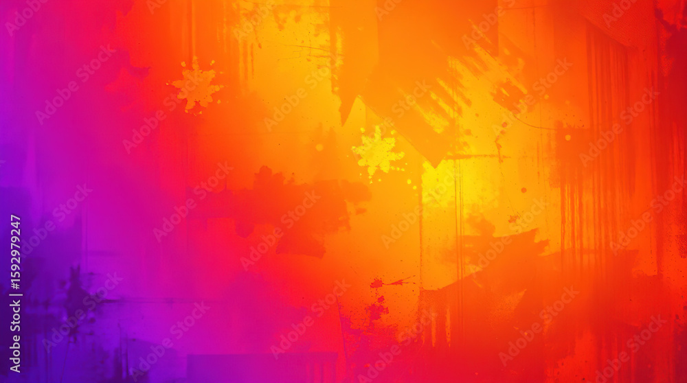 Poster abstract grunge background terracotta color background with orange and lemon shade gradient