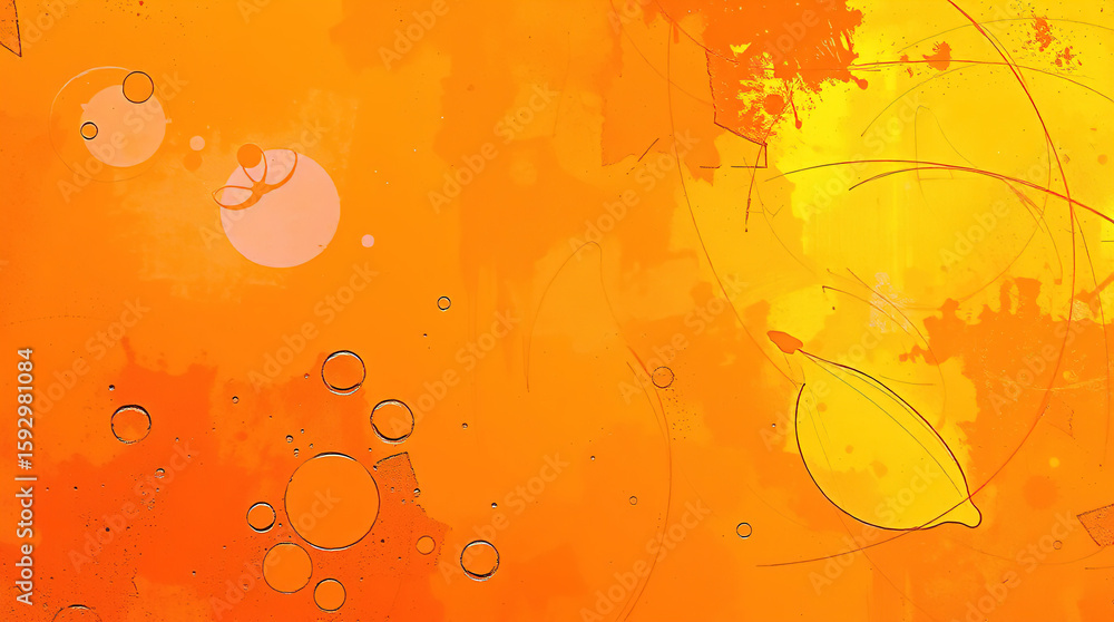 Poster abstract grunge background terracotta color background with orange and lemon shade gradient