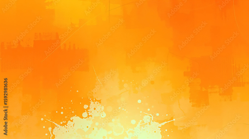 Poster abstract grunge background terracotta color background with orange and lemon shade gradient