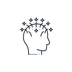 Illustration of a mind, symbolizing intelligence, clarity and the power of thought.