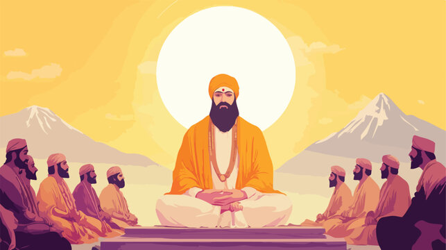 Guru Tegh Bahadur Martyrdom Day Vector