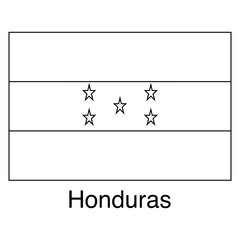 Flag of Honduras line