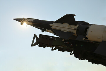 ballistic atomic nuclear Rocket system with four missiles. Soviet anti-aircraft missile complex....