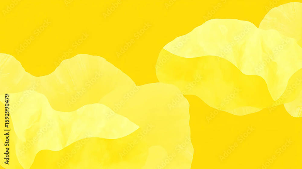 Aufkleber abstract geometric translucent washi patterns, image on an abstract yellow background