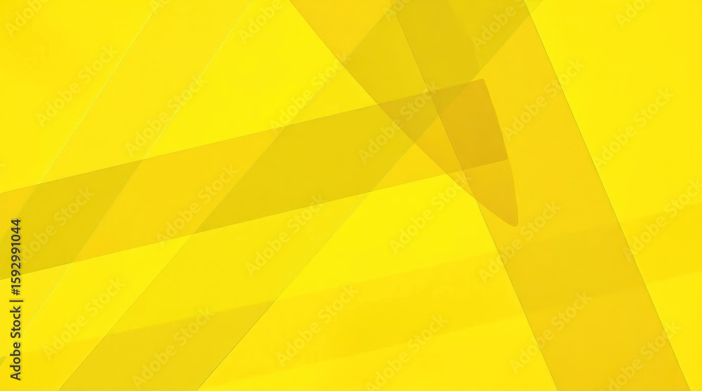 Poster abstract geometric translucent washi patterns, image on an abstract yellow background