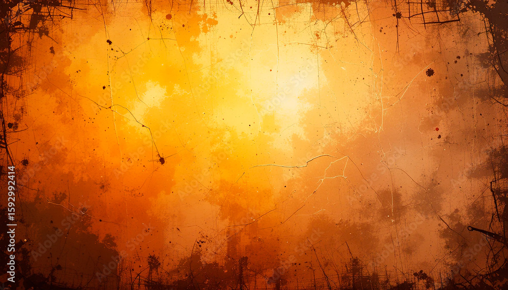 Aufkleber abstract geometric translucent washi patterns, image on an abstract yellow background