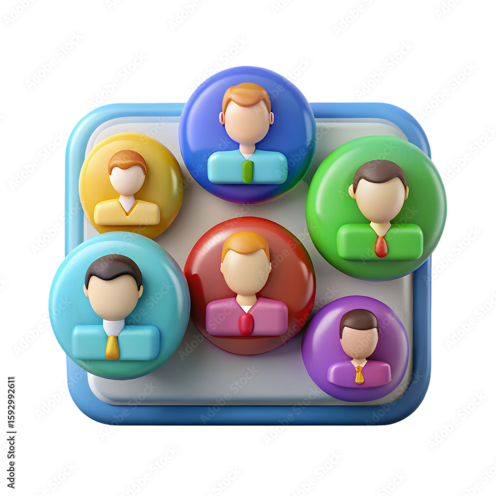 Poster live chat service front view 3d icons rendering illustration on transparent background for support
