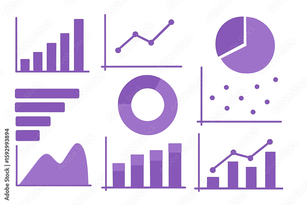 Poster a contemporary infographic template featuring financial statistics and charts is presented in an inf