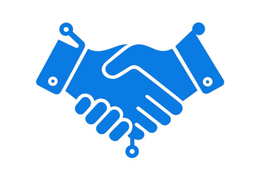 Digital Deal Online Contract Handshake Logo design vector linear&rsquo; is rephrased as Online Digital Contract Handshake Deal Logo vector design linear