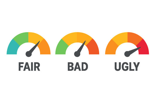 Business indicators are categorized by level and rating, with various ratings assigned to different credit score history levels