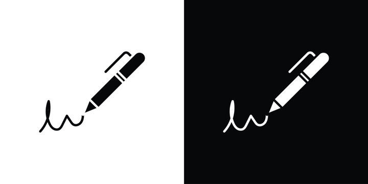 Write icon collection. Vector icon design template