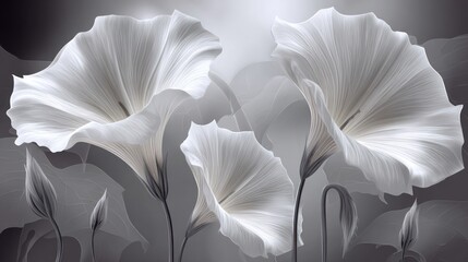 Elegant monochrome floral display.