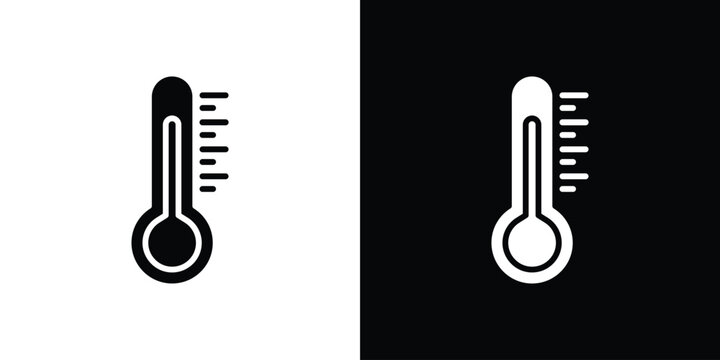 Thermometer icon collection. Vector icon design template