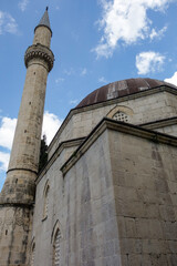 Obraz premium Shishman Ibrahim Pasha Mosque in Pocitelj settlement, historic village north of Capljina in southern Bosnia and Herzegovina, Europe