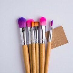 Buy professional makeup brushes set online colorful cosmetic brush kit for beauty tools