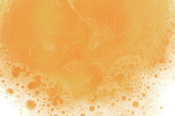Beer. Light beer with bubbles and foam background