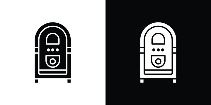 Jukebox icon collection. Vector icon design template