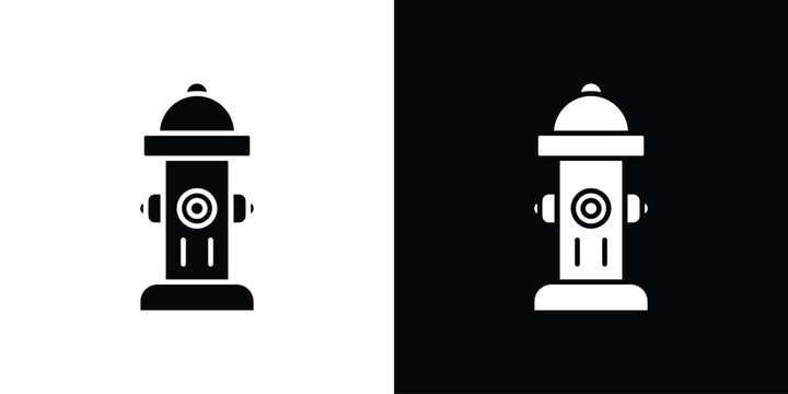 Fire hydrant icon collection. Vector icon design template