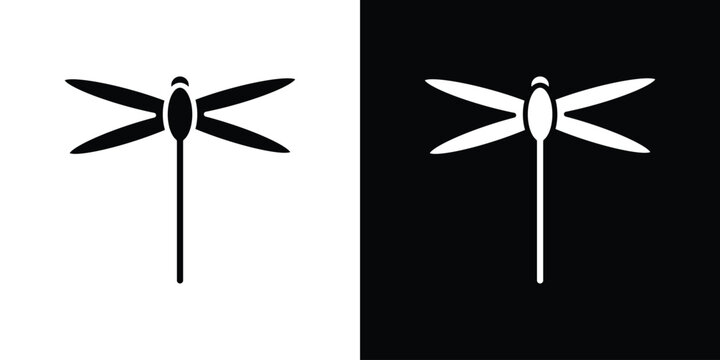 Dragon fly icon collection. Vector icon design template