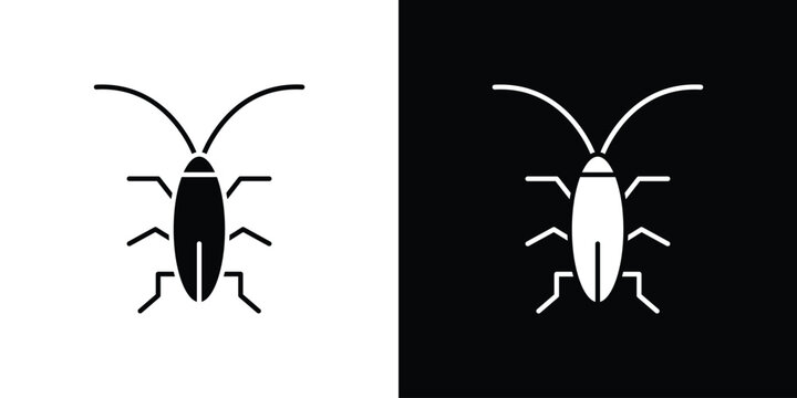 Cockroach icon collection. Vector icon design template