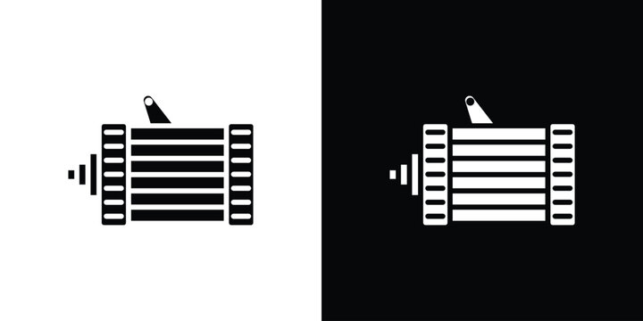 Car alternator icon collection. Vector icon design template
