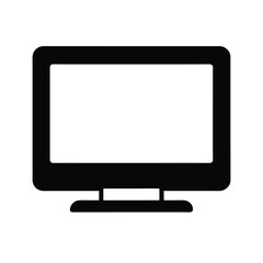 monitor line art icon