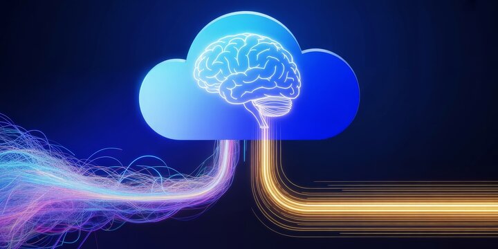 AI brain in the cloud transforming chaotic data into structured insights