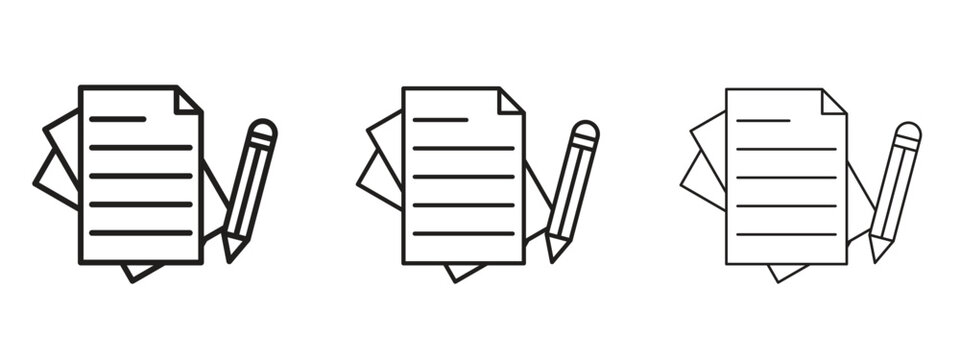 Wills and trusts icon in trendy line style. icon illustrations