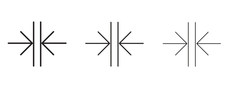 Thickness icon in trendy line style. icon illustrations