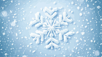 Snowflakes Falling Winter Background Wide Angle