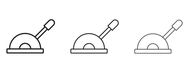 Lever icon in trendy line style. icon illustrations © Annimo