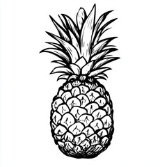 pineapple isolated on white