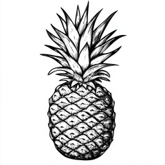 pineapple vector illustration