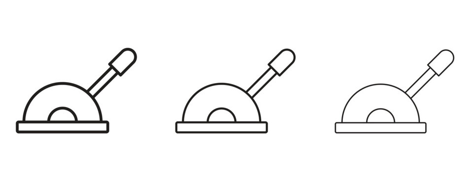 Lever icon in trendy line style. icon illustrations