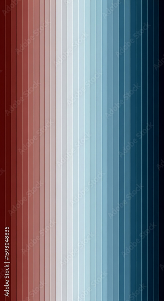 Poster vertical stripes gradient from dark red to dark blue, creating a smooth color transition background 