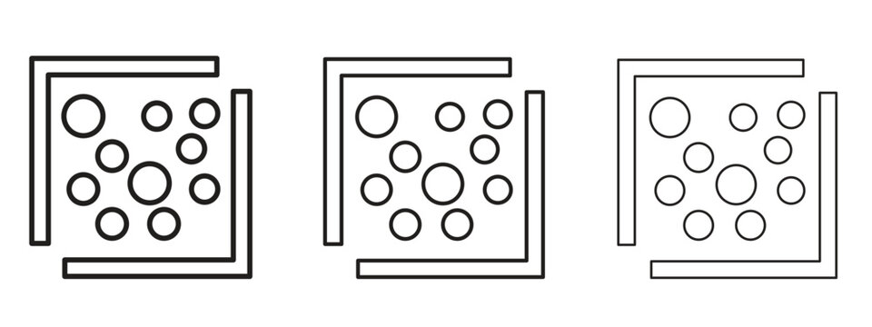 Heat Map icon in trendy line style. icon illustrations