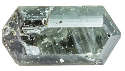 Green mineral crystal