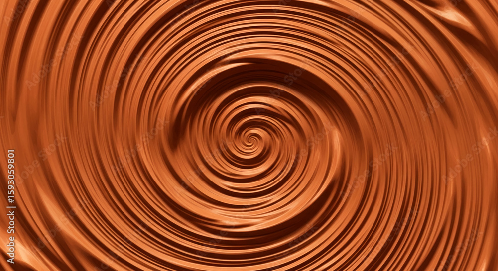 Poster abstract swirl pattern in brown hues, creating a dynamic and flowing visual effect, suitable for bac
