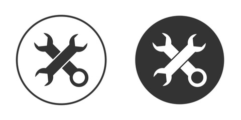Tools icon. Black filled vector illustration. vector logo template