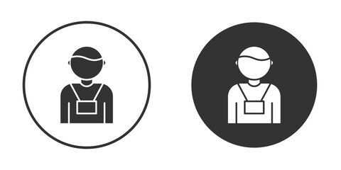 Tourist Guide icon. Black filled vector illustration. vector logo template