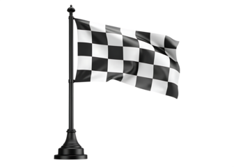  racing flag   isolated on white background PNG, AI GENERATED