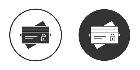 Payment security icon. Black filled vector illustration. vector logo template