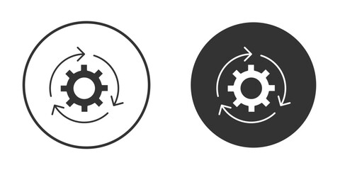 Implementation icon. Black filled vector illustration. vector logo template