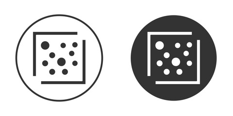 Heat Map icon. Black filled vector illustration. vector logo template