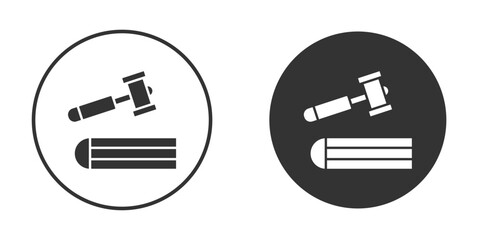 employment law icon. Black filled vector illustration. vector logo template