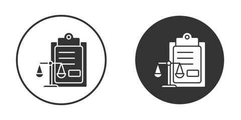 Balance sheet icon. Black filled vector illustration. vector logo template