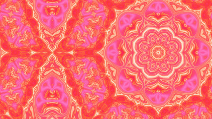 Abstract Radiant Burst with Soft Grain Texture, Symmetrical Glow Pattern in Psychedelic Style, Radiating Circular Abstract with Subtle Noise, Kaleidoscopic Starburst with Gradient Flow