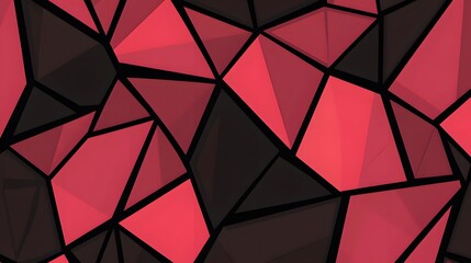 Abstract Red Black Geometric Triangle Pattern Background