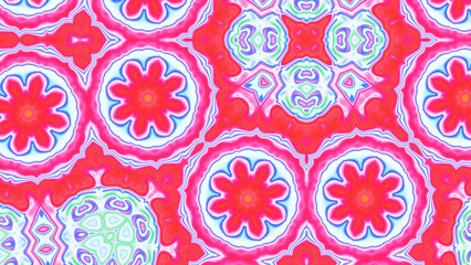 Abstract Radiant Burst with Soft Grain Texture, Symmetrical Glow Pattern in Psychedelic Style, Radiating Circular Abstract with Subtle Noise, Kaleidoscopic Starburst with Gradient Flow